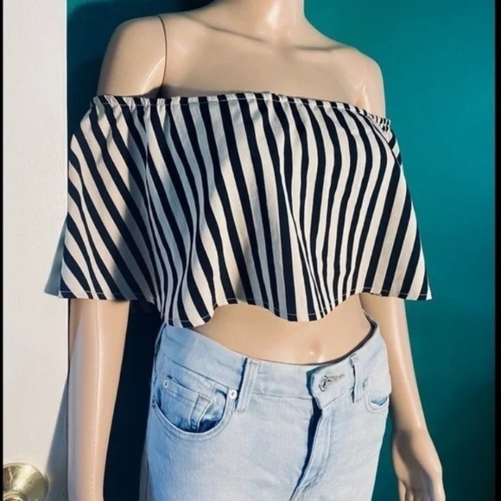 Striped Crop Top